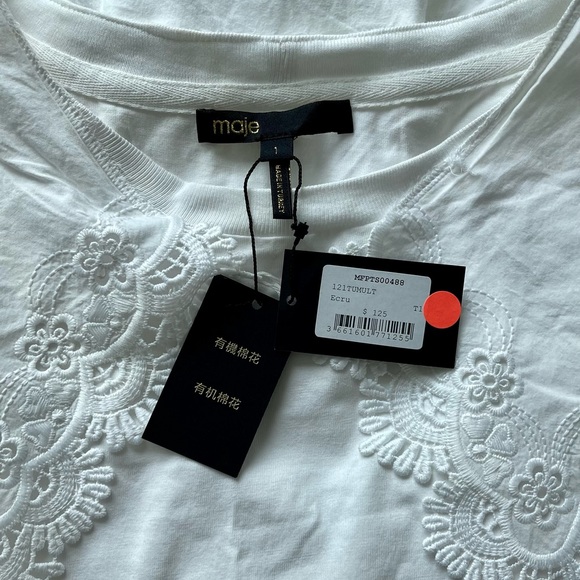 maje t-shirt size 1 in white - Picture 4 of 4
